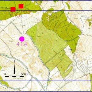 Ždánický les 2018. Mapový list 6-5. 105 - Borkovany 1 (okr. Břeclav) - trať Časkovec - hradiště - pozdní doba bronzová; 106 - Borkovany 2 (okr. Břeclav) - trať Časkovec - hradiště (?), tvrz (?) - starší doba železná, středověk; 414 - Borkovany 3 (okr. Břeclav) - trať Časkovec - zaniklá vesnice Častkovice - středověk.